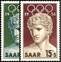 Saarland 1956 Mi.-Nr. 371-372 - postfrisch