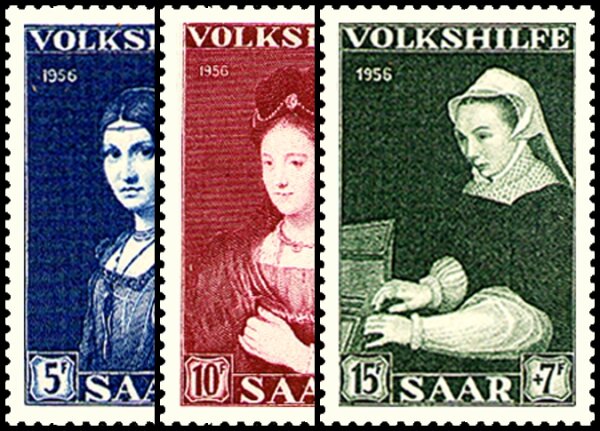 Saarland 1956 Mi.-Nr. 376-378 - postfrisch