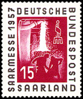Saarland 1957 Mi.-Nr. 400 - postfrisch