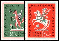 Saarland 1958 Mi.-Nr. 433-434 - postfrisch