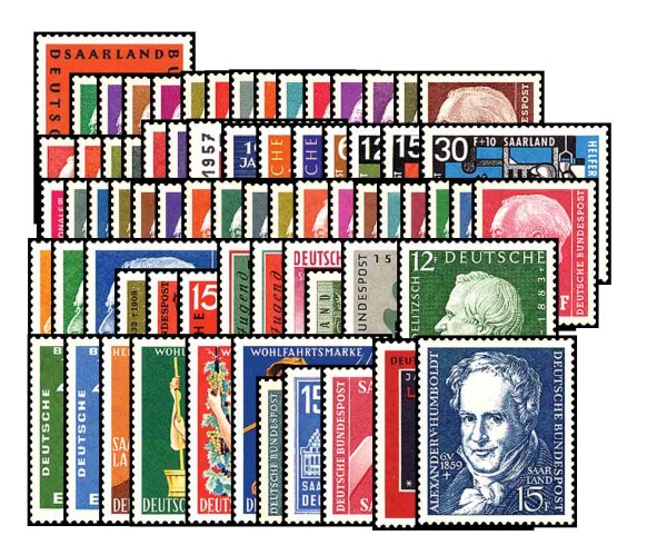 Saargebiet 1957-1959 Mi.-Nr. 379-448 - postfrisch