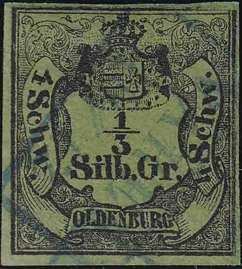 Oldenburg 1852 Mi.-Nr. 1 - gestempelt