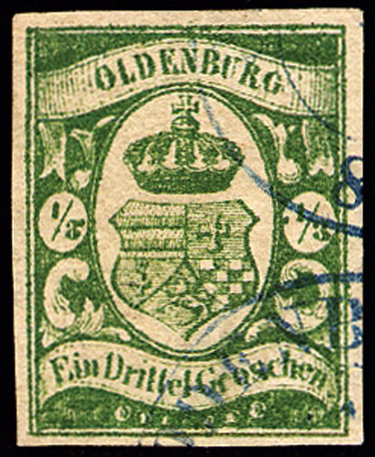 Oldenburg 1861 Mi.-Nr. 10 a - gestempelt
