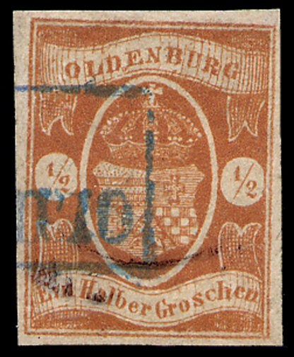 Oldenburg 1861 Mi.-Nr. 11 - gestempelt
