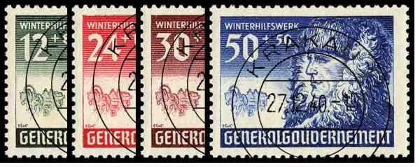 Generalgouvernement 1940 Mi.-Nr. 59-62 - gestempelt