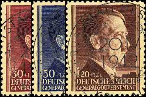 Generalgouvernement 1942 Mi.-Nr. 89-91 - gestempelt
