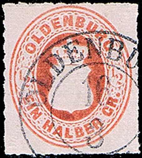 Oldenburg 1862 Mi.-Nr. 16 A  - gestempelt