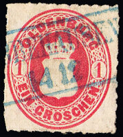 Oldenburg 1862 Mi.-Nr. 17 A - gestempelt