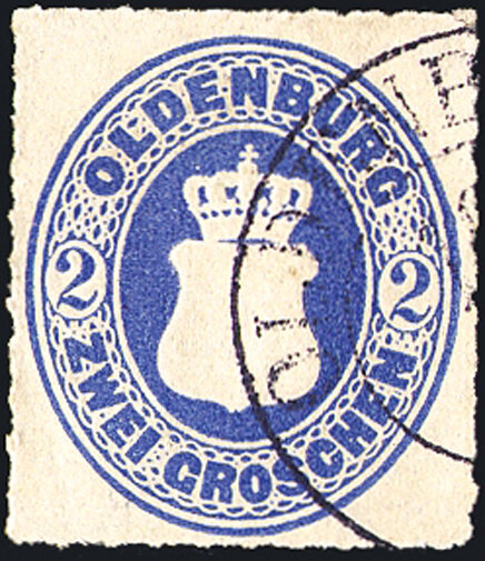 Oldenburg 1862 Mi.-Nr. 18 A - gestempelt