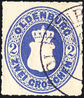 Oldenburg 1862 Mi.-Nr. 18 A - gestempelt