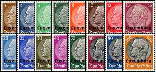 Luxemburg 1940 Mi.-Nr. 1-16 - postfrisch