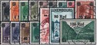 Luxemburg 1940 Mi.-Nr. 17-32 - gestempelt