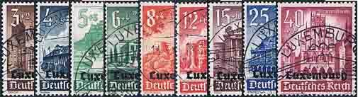 Luxemburg 1941 Mi.-Nr. 33-41 - gestempelt
