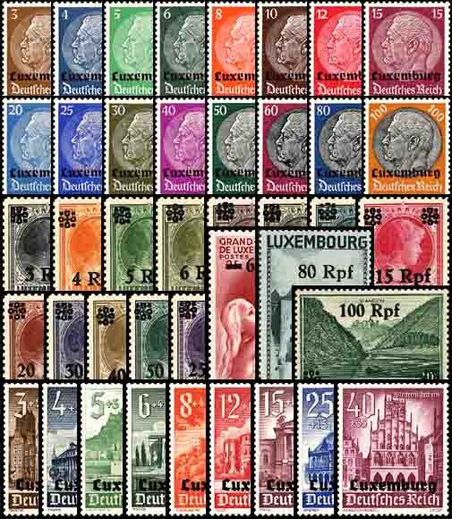 Luxemburg 1940-1941 Mi.-Nr. 1-41 - postfrisch
