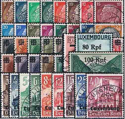 Luxemburg 1940-1941 Mi.-Nr. 1-41 - gestempelt