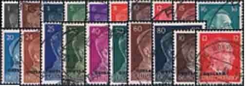 Ostland 1941 Mi.-Nr. 1-20 - gestempelt