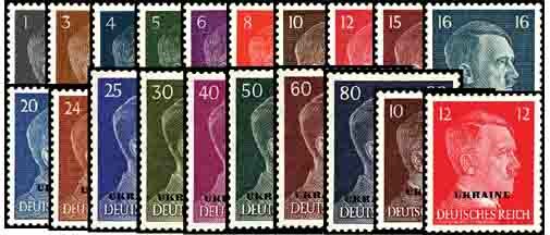 Ukraine 1941 Mi.-Nr. 1-20 - postfrisch