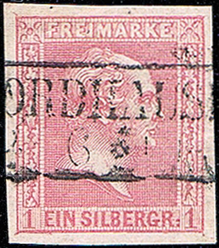 Preussen 1857 Mi.-Nr. 6 - gestempelt