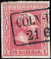 Preussen 1858 Mi.-Nr. 10 a - gestempelt