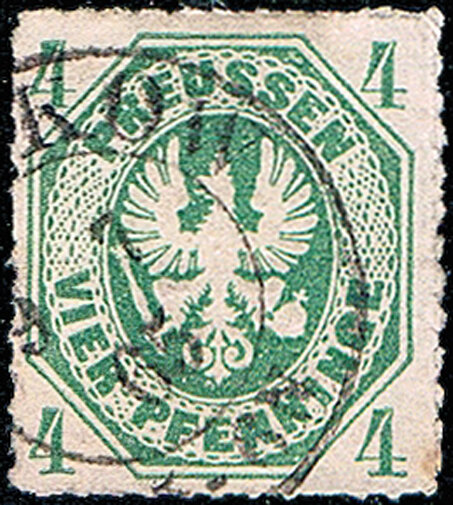 Preussen 1861 Mi.-Nr. 14 a - gestempelt