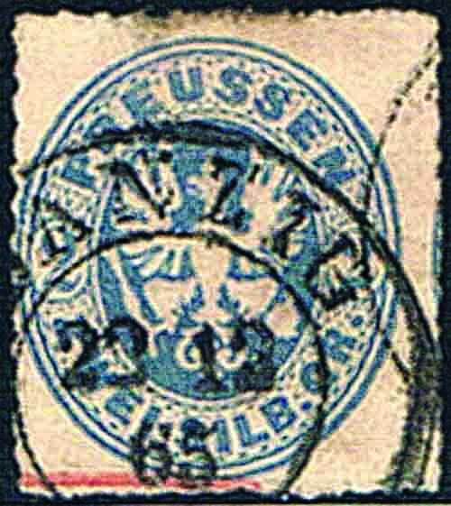 Preussen 1861 Mi.-Nr. 17 b - gestempelt