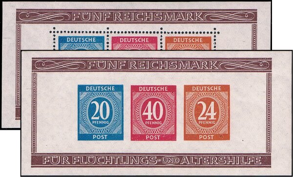 Gem. Ausgaben 1948 Block 12 A-B - postfrisch