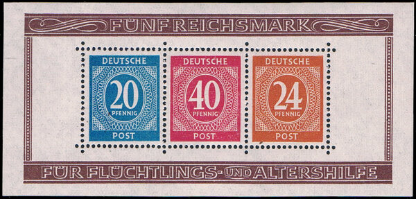 Gem. Ausgaben 1948 Block 12 A - postfrisch