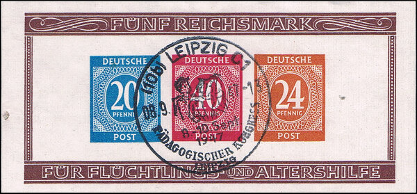 Gem. Ausgaben 1948 Block 12 B - gestempelt