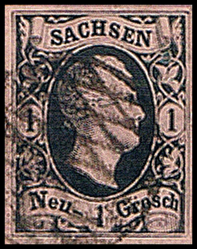Sachsen 1851 Mi.-Nr. 4 - gestempelt