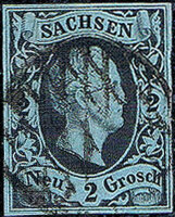 Sachsen 1851 Mi.-Nr. 5 - gestempelt