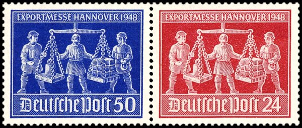 Gem. Ausgaben 1948 Mi.-Nr. WZ d3 - postfrisch