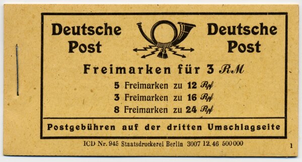 Gem. Ausgaben 1948 MH 50 - postfrisch