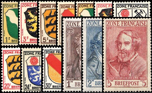 Allgemeine Ausgabe 1945 Mi.-Nr. 1-13 - postfrisch