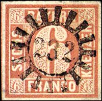 Bayern 1850 Mi.-Nr. 4 I - gestempelt