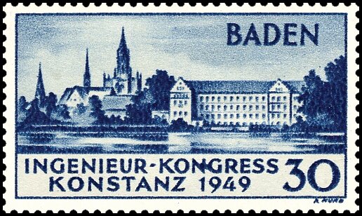 Baden 1949 Mi.-Nr. 46 I - postfrisch