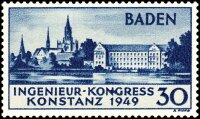 Baden 1949 Mi.-Nr. 46 I - postfrisch