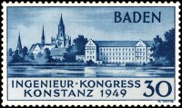 Baden 1949 Mi.-Nr. 46 II - postfrisch geprüft