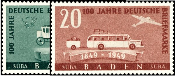 Baden 1949 Mi.-Nr. 54-55 - postfrisch