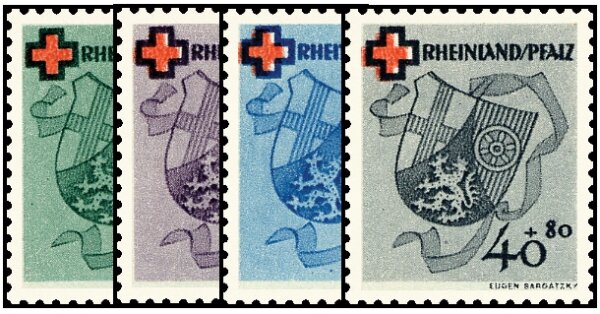 Rheinland-Pfalz 1949 Mi.-Nr. 42-45 - postfrisch