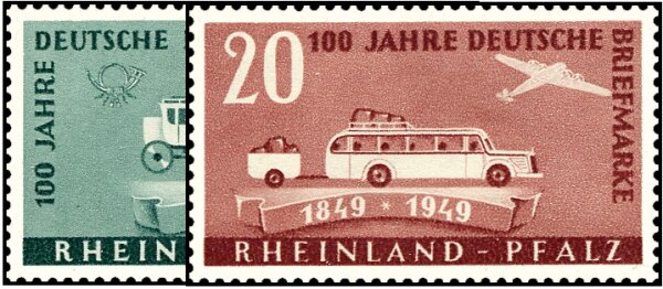 Rheinland-Pfalz 1949 Mi.-Nr. 49-50 - postfrisch