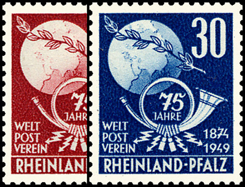 Rheinland-Pfalz 1949 Mi.-Nr. 51-52 - postfrisch