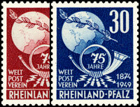 Rheinland-Pfalz 1949 Mi.-Nr. 51-52 - postfrisch