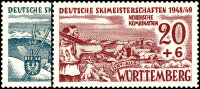 Württemberg 1949 Mi.-Nr. 38-39  - postfrisch