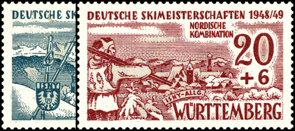 Württemberg 1949 Mi.-Nr. 38-39 y - postfrisch