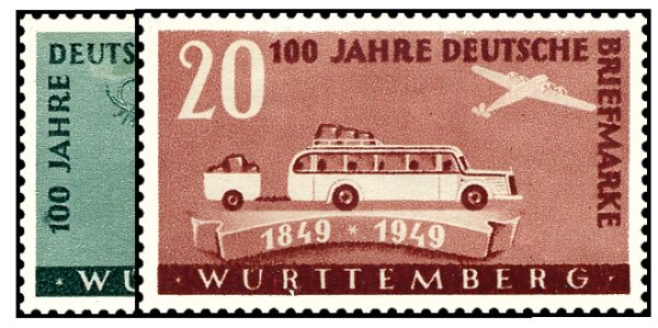 Württemberg 1949 Mi.-Nr. 49-50 - postfrisch
