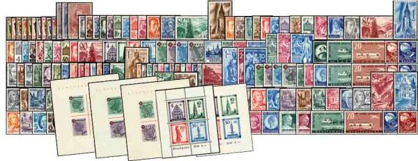 Französiche Zone alle Gebiete in den Hauptnummern komplett - postfrisch