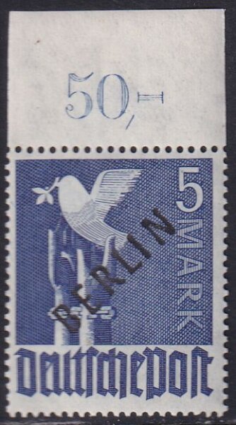 Berlin 1948 Mi.-Nr. 20 P OR ndgz. postfrisch geprüft BPP