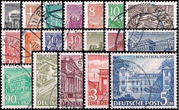 Berlin 1949 Mi.-Nr. 42-60 - gestempelt