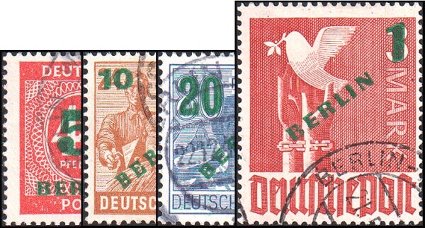 Berlin 1949 Mi.-Nr. 64-67 - gestempelt