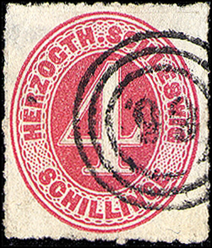 Schleswig-Holstein 1850 Mi.-Nr. 3 - gestempelt